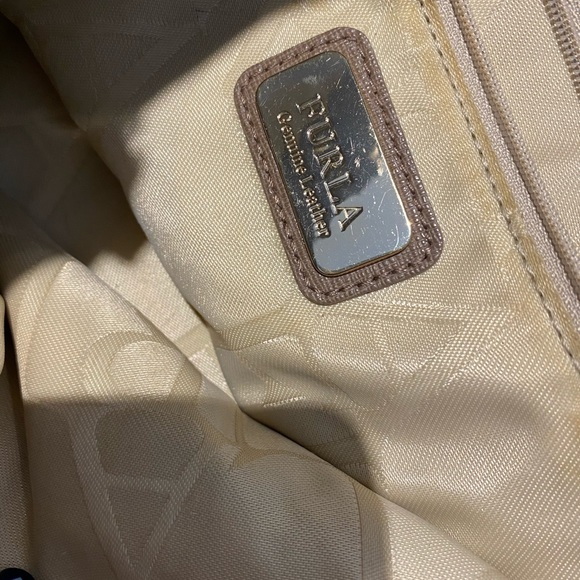 FURLA SHOULDER BAG CROSS BODY BAG WITH HANDLES AND SIDE STRAP + DUST BAG + VALET - Picture 4 of 16